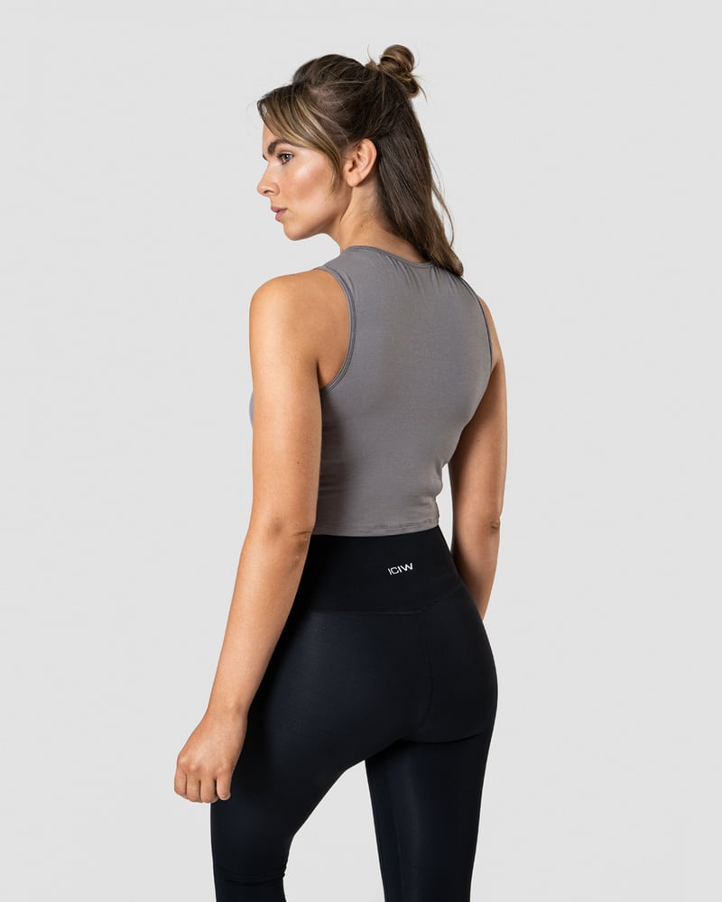 nimble crop top grey wmn