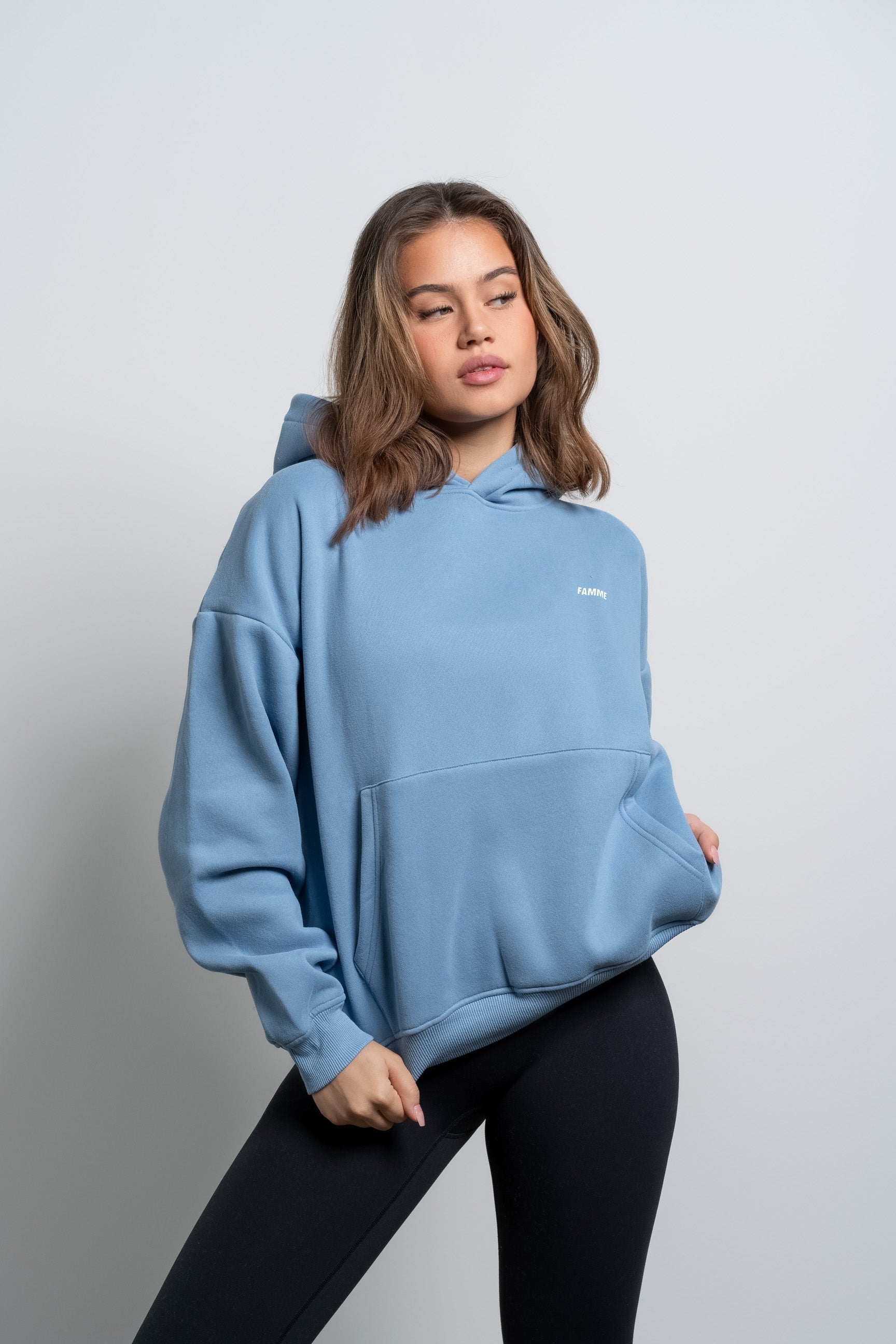 Blue Reality Hoodie - for dame - Famme - Hoodie