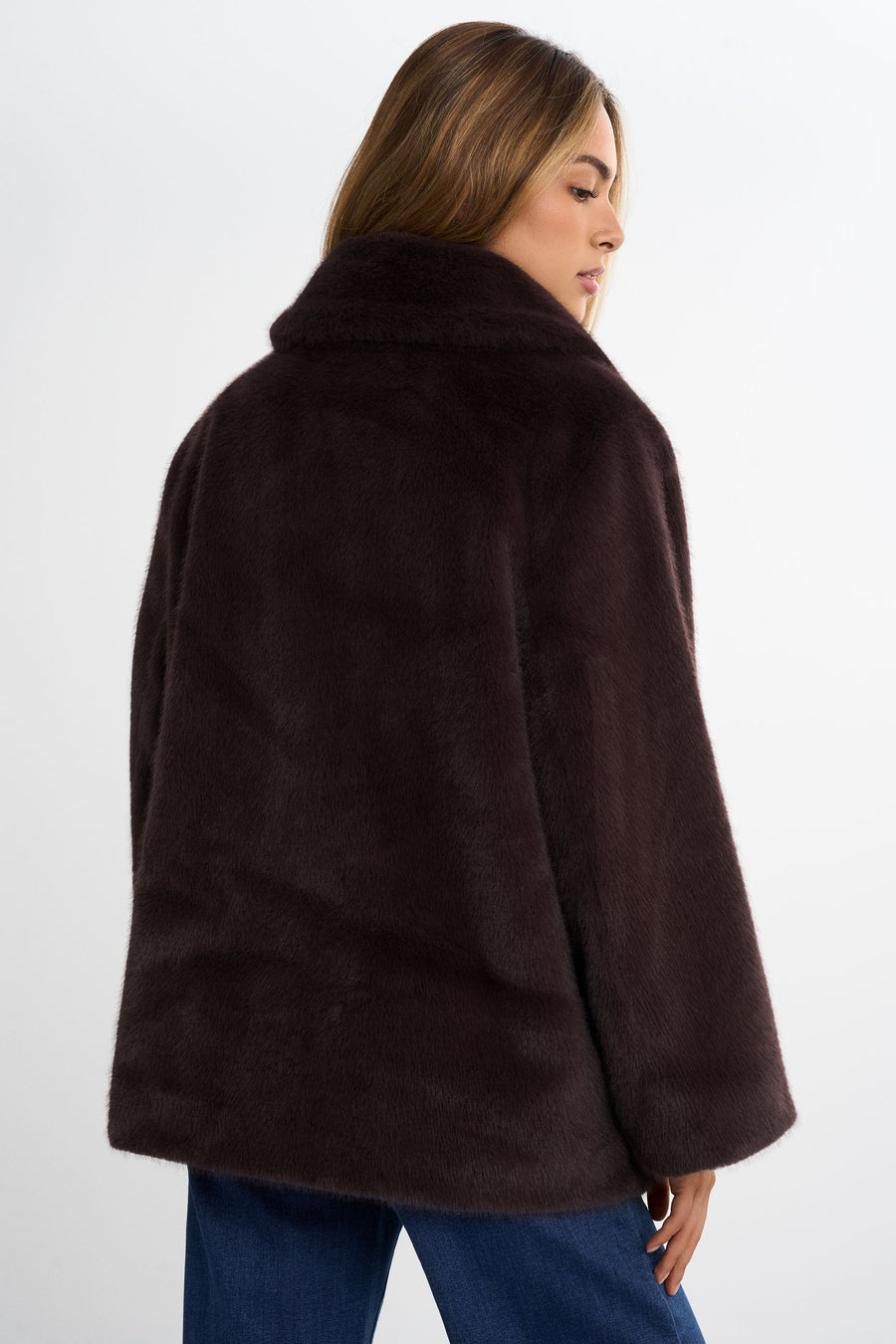 Courchevel Faux Fur Jacket · Brown