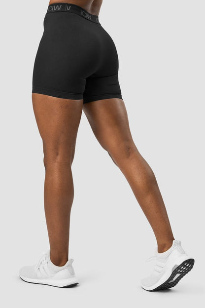 define seamless logo shorts black