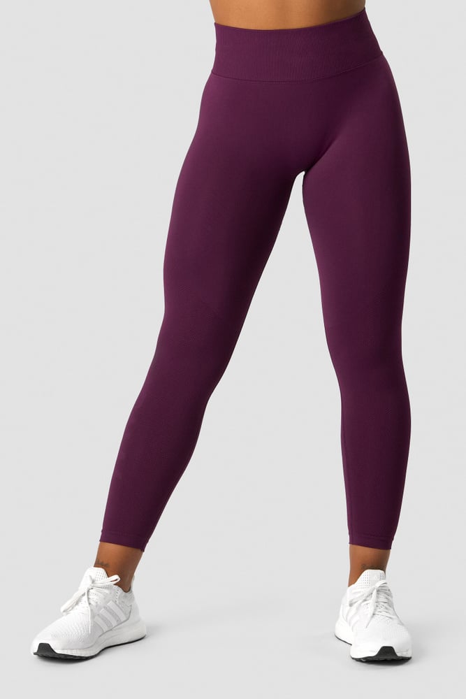 define seamless v-shape tights purple