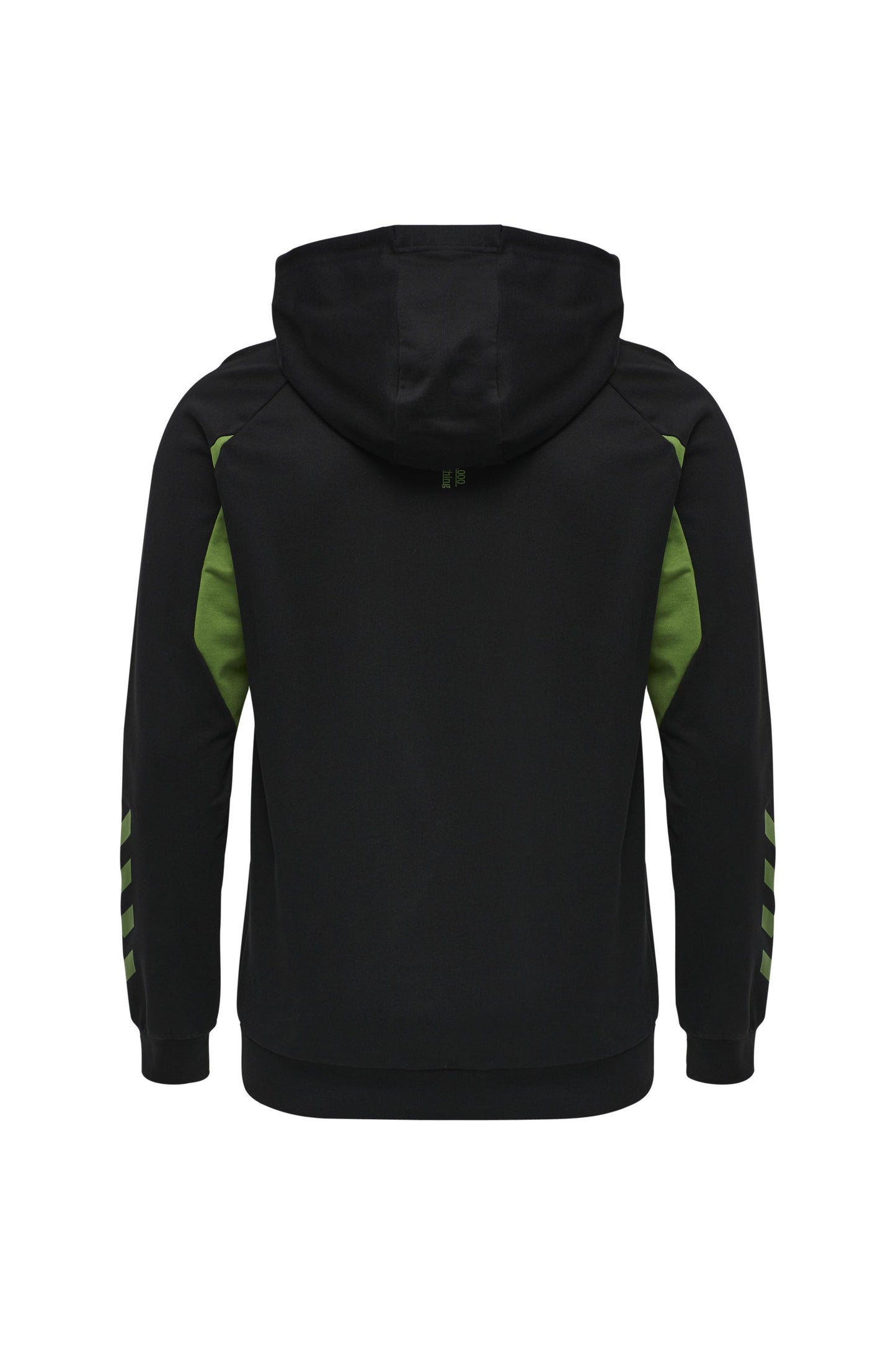 HUMMEL - Hmlaction Cotton Hoodie - Black/cactus