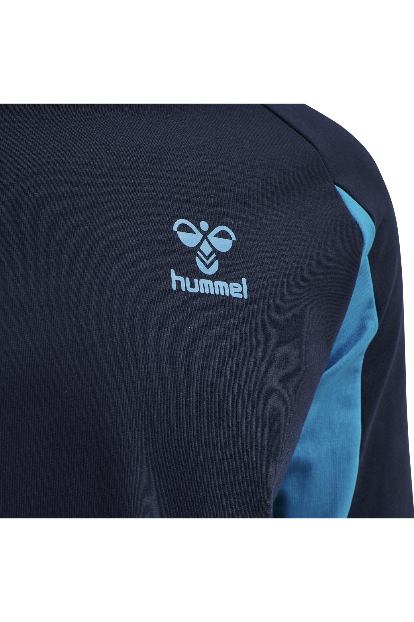 HUMMEL - Hmlaction Cotton Sweatshirt - Black Iris/atomic Blue