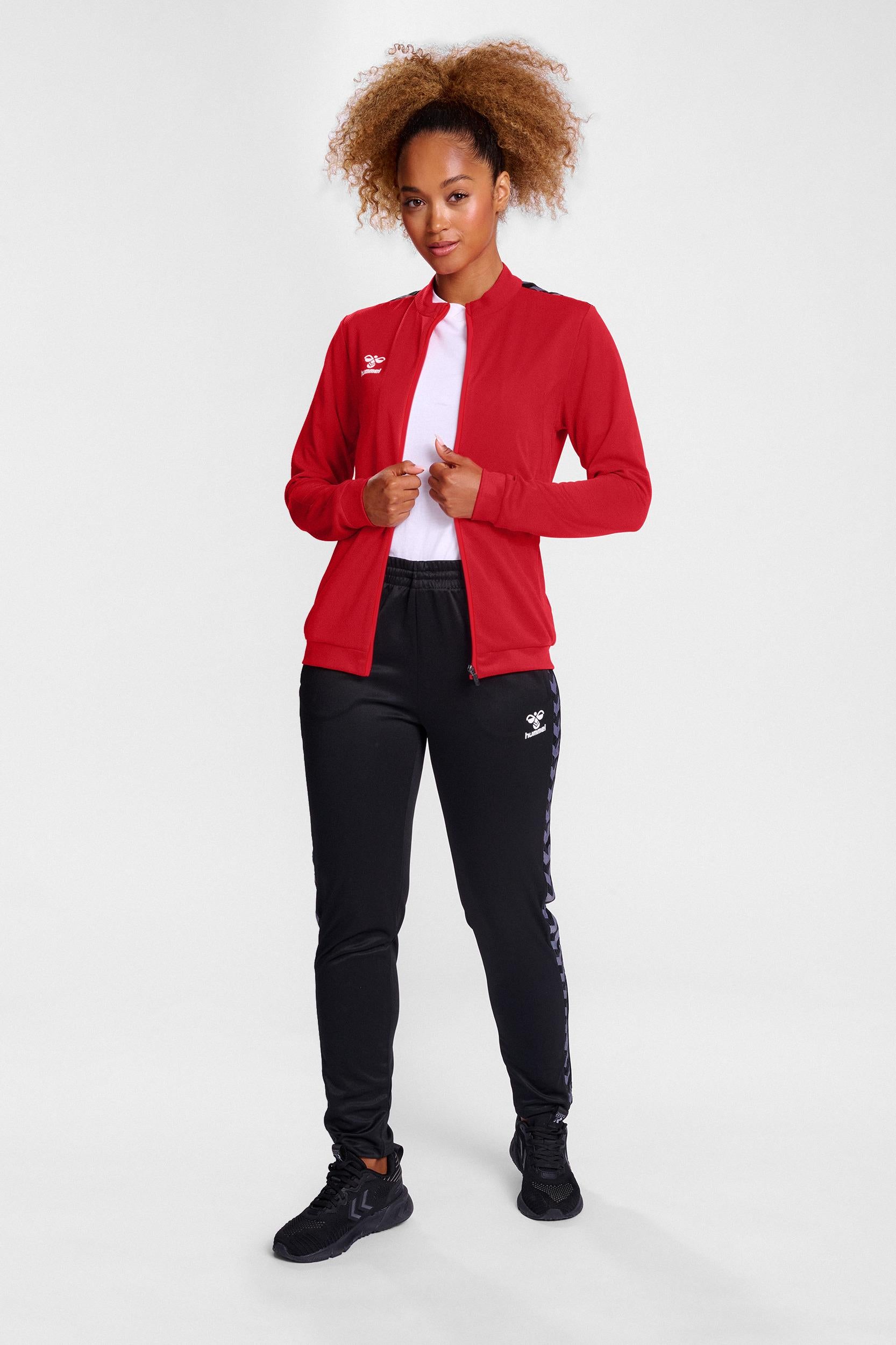 HUMMEL - Hmlauthentic Pl Zip Jacket Woman - True Red