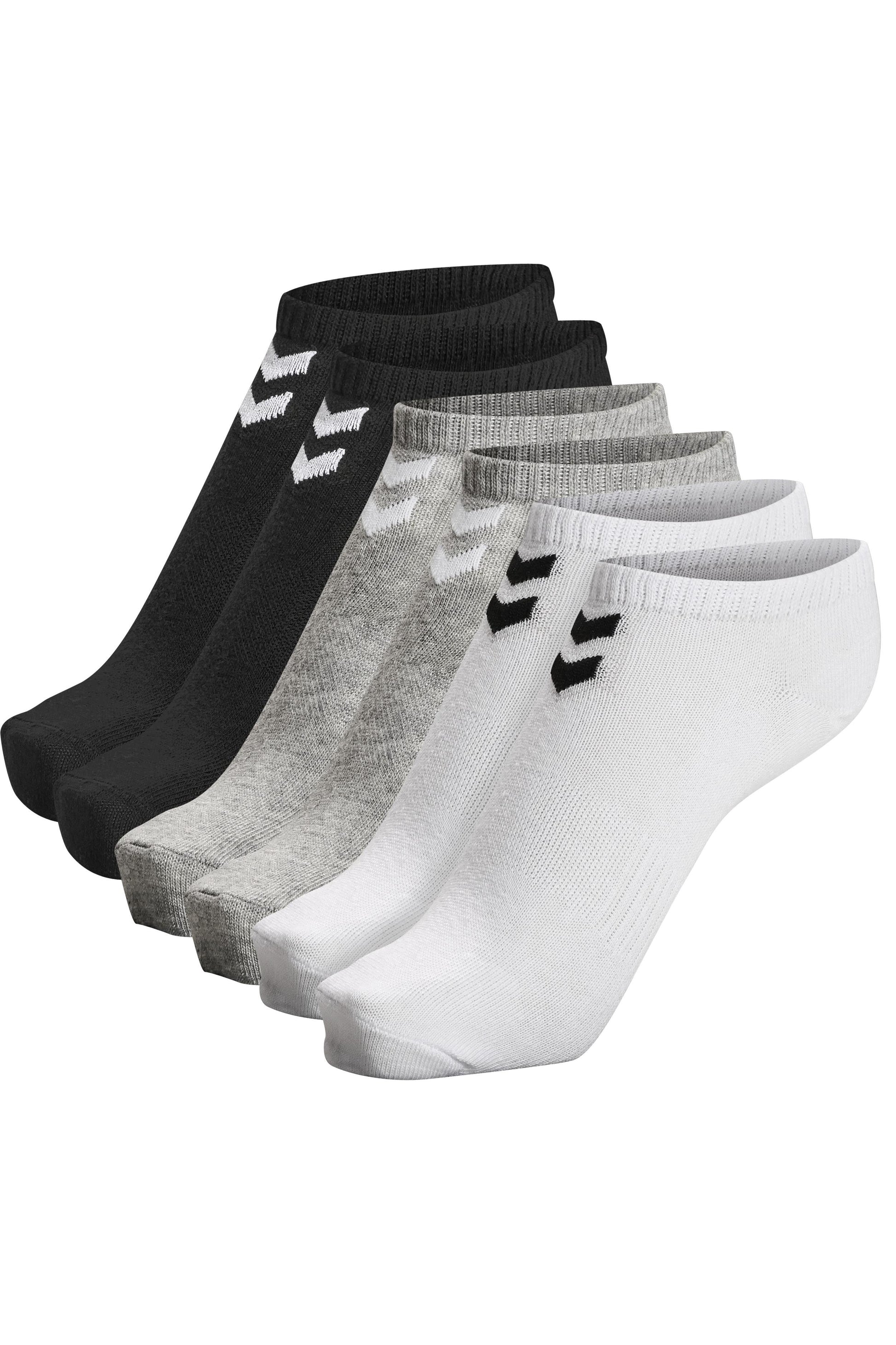 HUMMEL - Hmlchevron 6-pack Ankle Socks - Black/white/grey