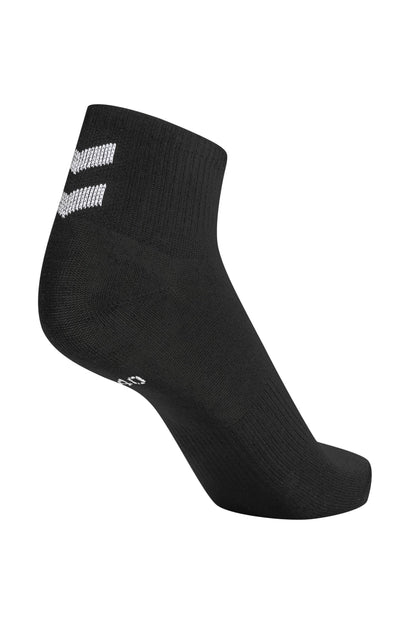 HUMMEL - Hmlchevron 6-pack  Mid Cut Socks - Black/black