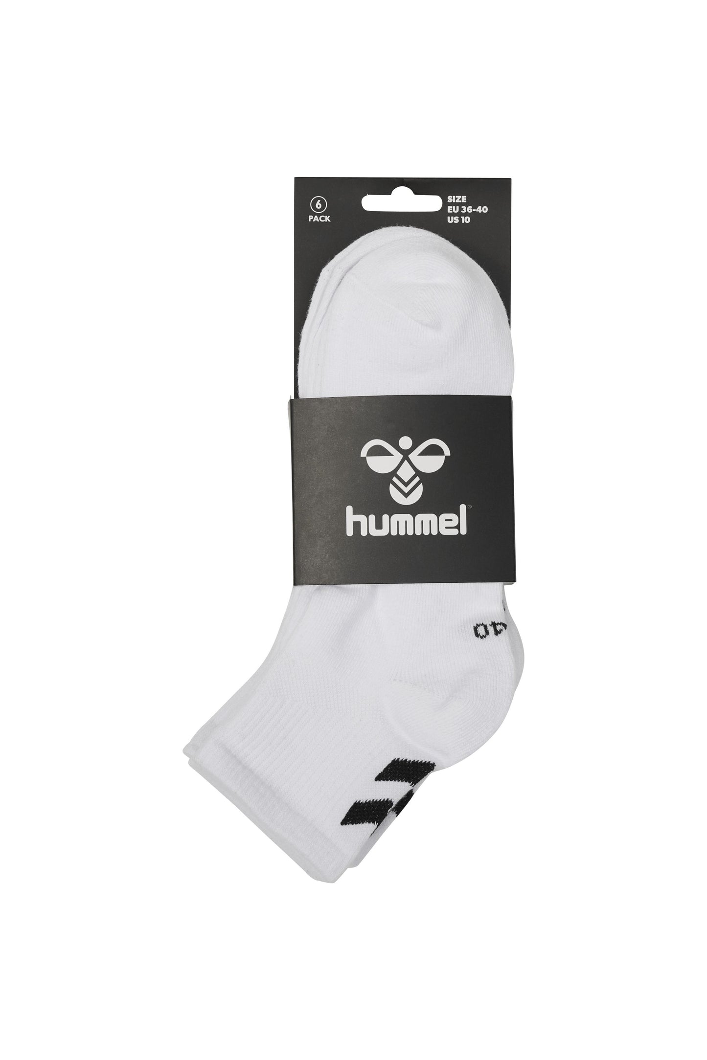 HUMMEL - Hmlchevron 6-pack  Mid Cut Socks - White/white