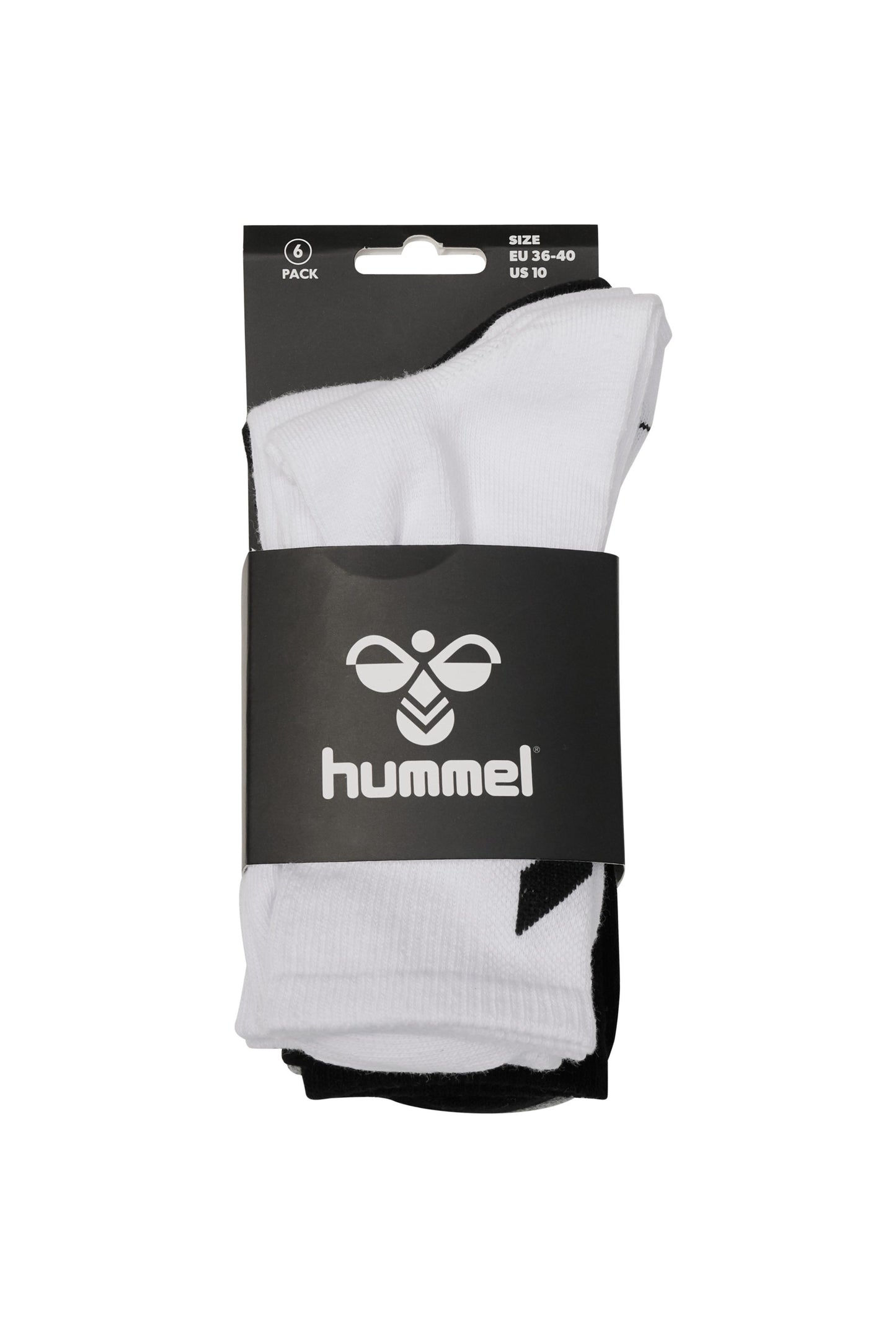 HUMMEL - Hmlchevron 6-pack Socks - White/black/grey