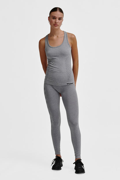 HUMMEL - Hmlci Seamless Top - Grey Melange