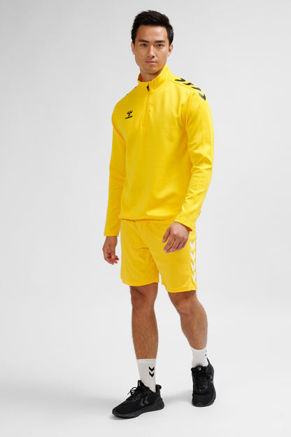 HUMMEL - Hmlcore Xk Half Zip Poly Sweat - Sports Yellow