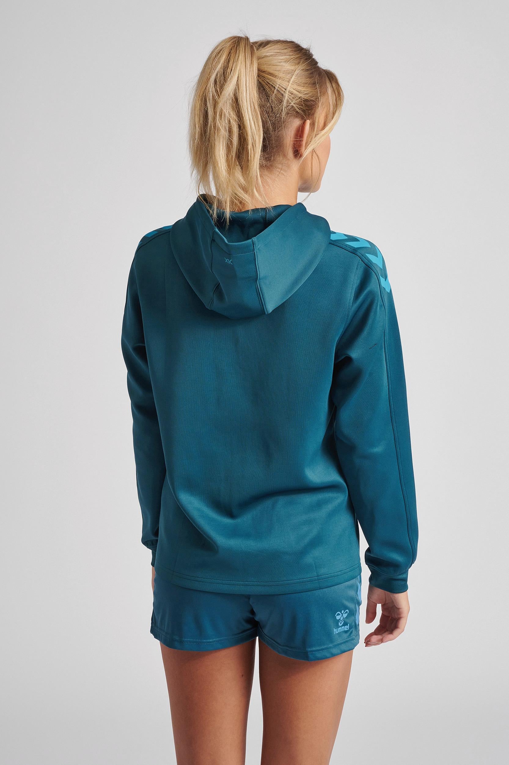 HUMMEL - Hmlcore Xk Poly Sweat Hoodie Woman - Blue Coral