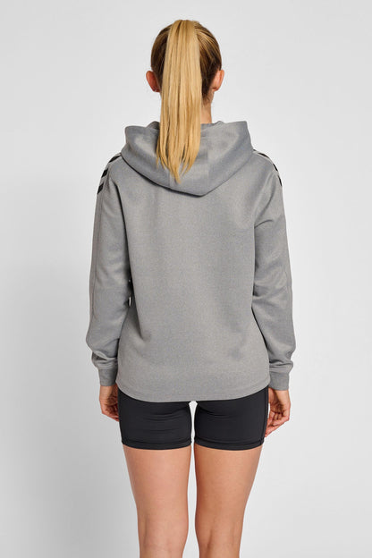 HUMMEL - Hmlcore Xk Poly Zip Hood Sweat Woma - Grey Melange