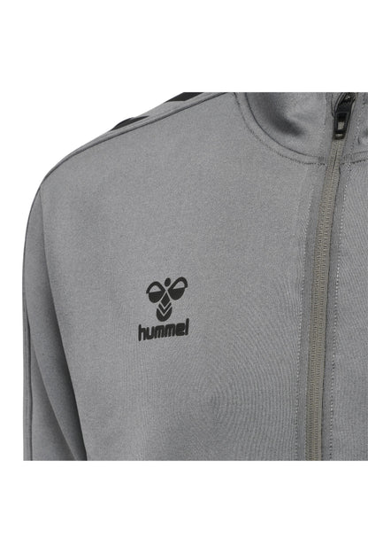 HUMMEL - Hmlcore Xk Poly Zip Sweat - Grey Melange