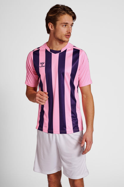 HUMMEL - Hmlcore Xk Striped Jersey S/s - Cotton Candy/acai