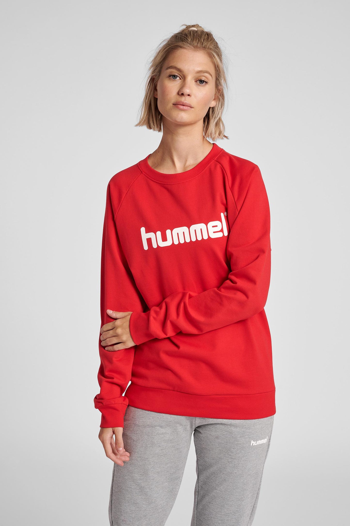 HUMMEL - Hmlgo Cotton Logo Sweatshirt Woman - True Red