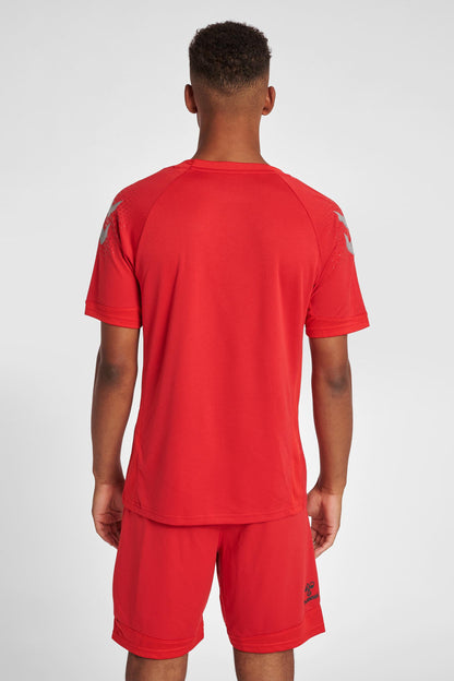 HUMMEL - Hmllead S/s Poly Jersey - True Red