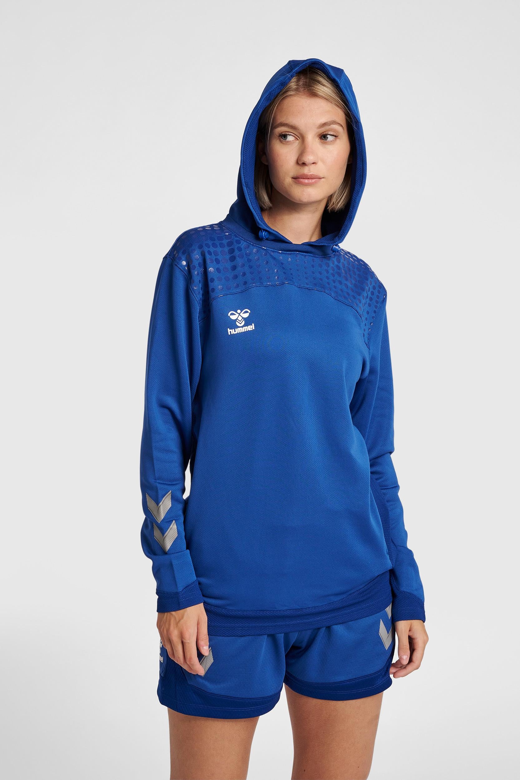 HUMMEL - Hmllead Women Poly Hoodie - True Blue