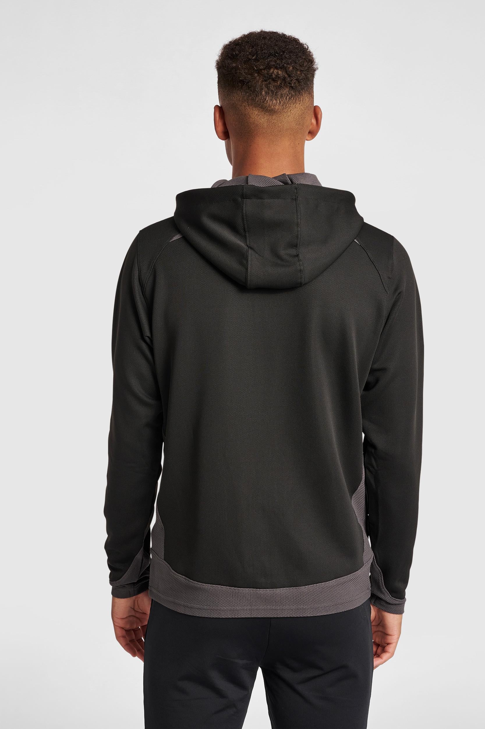 HUMMEL - Hmllead Zip Poly Hoodie - Black