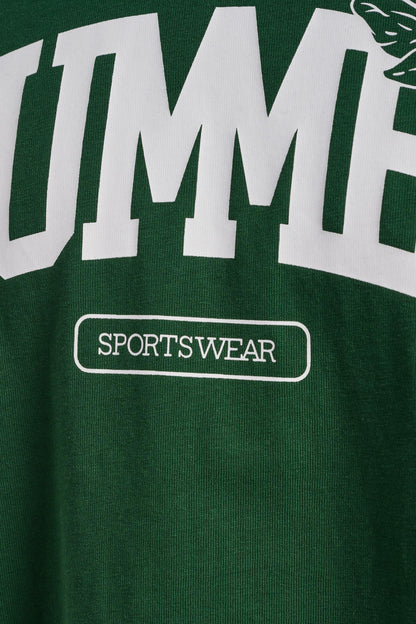 HUMMEL - Hmlloose Tee S/s University Bee - Dark Green/dark Green