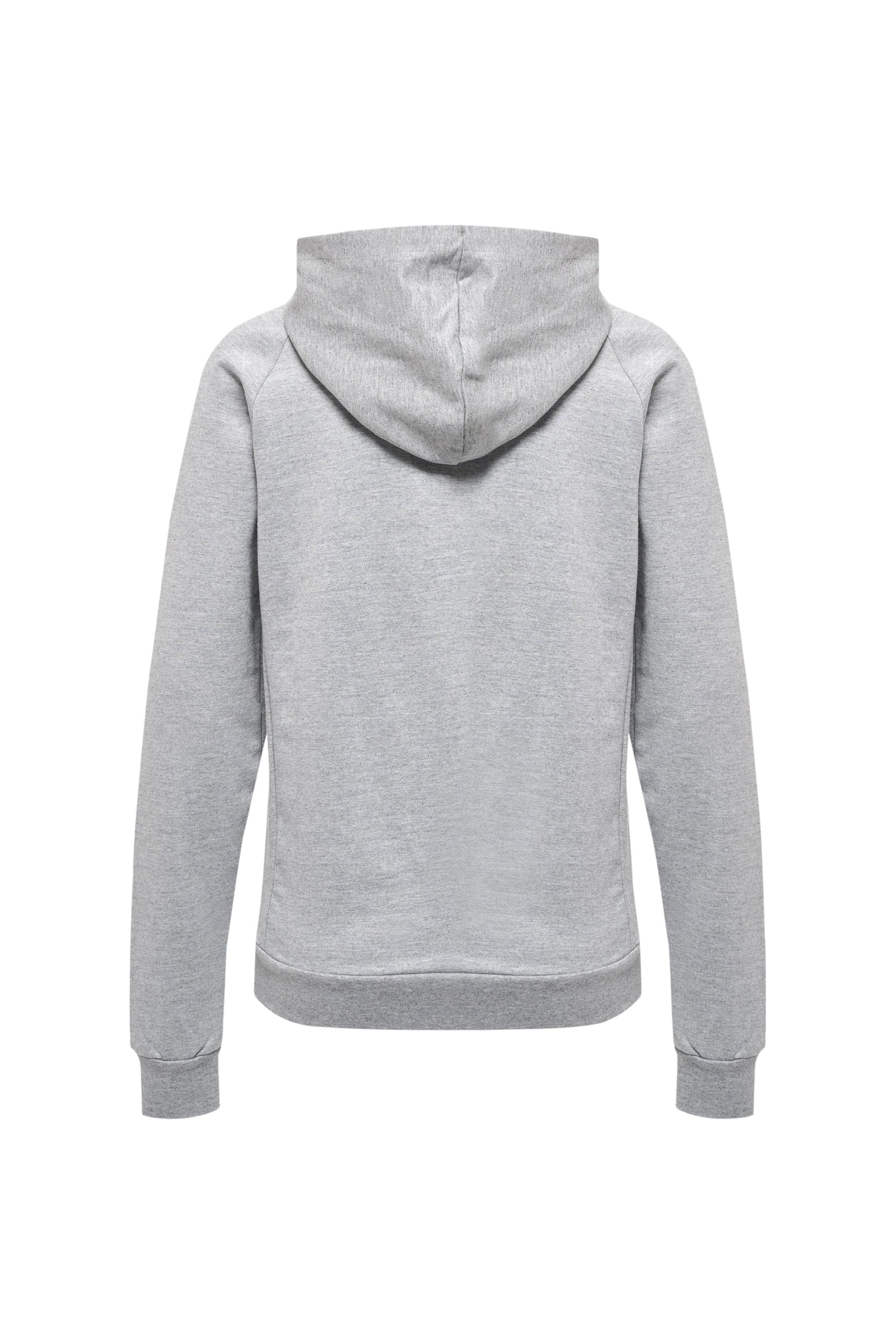 HUMMEL - Hmlmove Grid Cotton Zip Hoodie Woma - Grey Melange