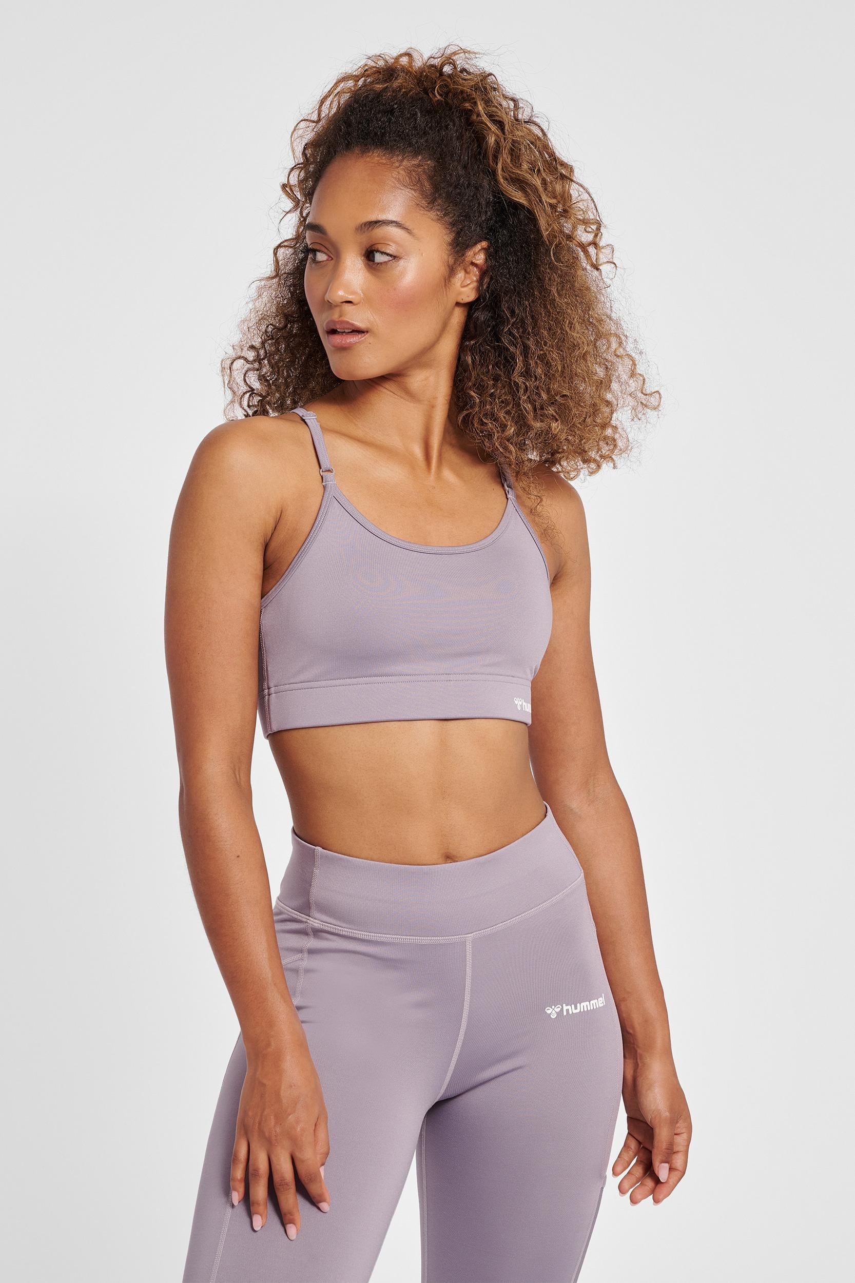 HUMMEL - Hmlmt Chipo Padded Sports Bra - Minimal Gray