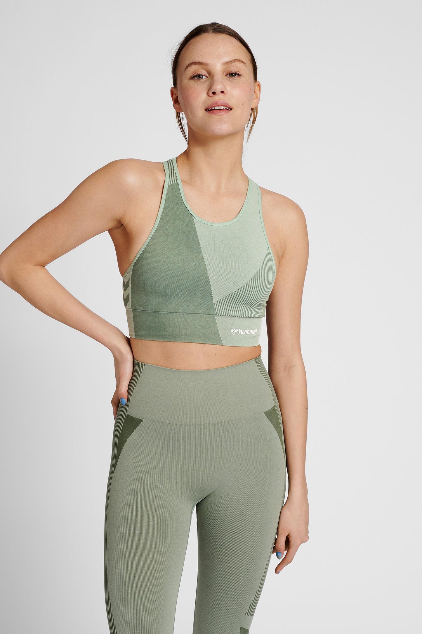 HUMMEL - Hmlmt Unite Seamless Sports Top - Laurel Wreath/lily Pad