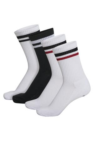 HUMMEL - Hmlretro 4-pack Socks Mix - White/black