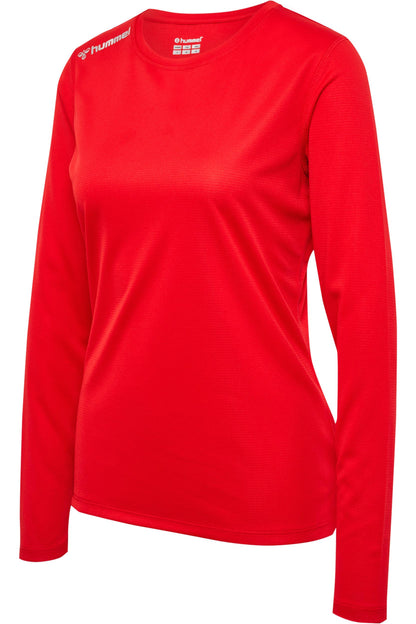 HUMMEL - Hmlrun Jersey L/s Woman - Tango Red