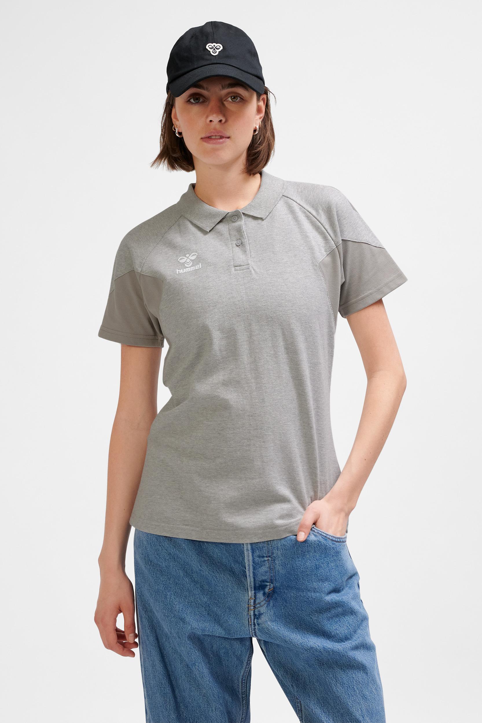 HUMMEL - Hmltravel Polo Woman - Light Grey Melange