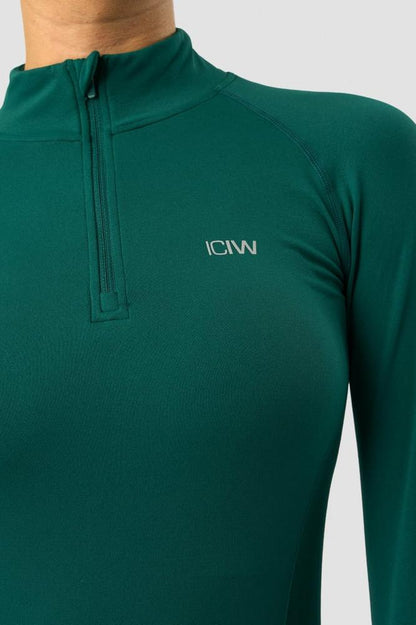 ICANIWILL - Everyday 1/4 Zip - Dark Green