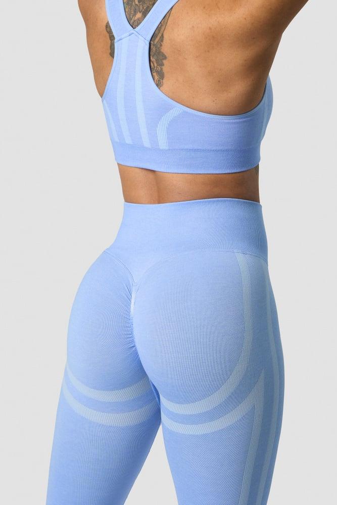 ICANIWILL - Rush Seamless Sports Bra - Soft Blue Melange