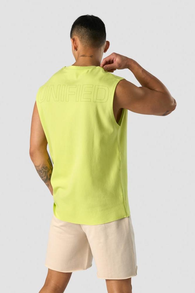 ICANIWILL - Unified Sleeveless T-shirt Print - Yellow