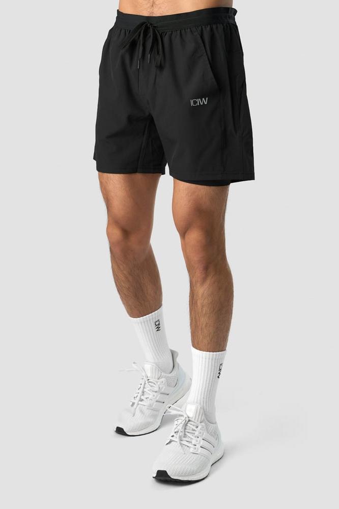 ICANIWILL - Workout 2-in-1 Shorts - Black