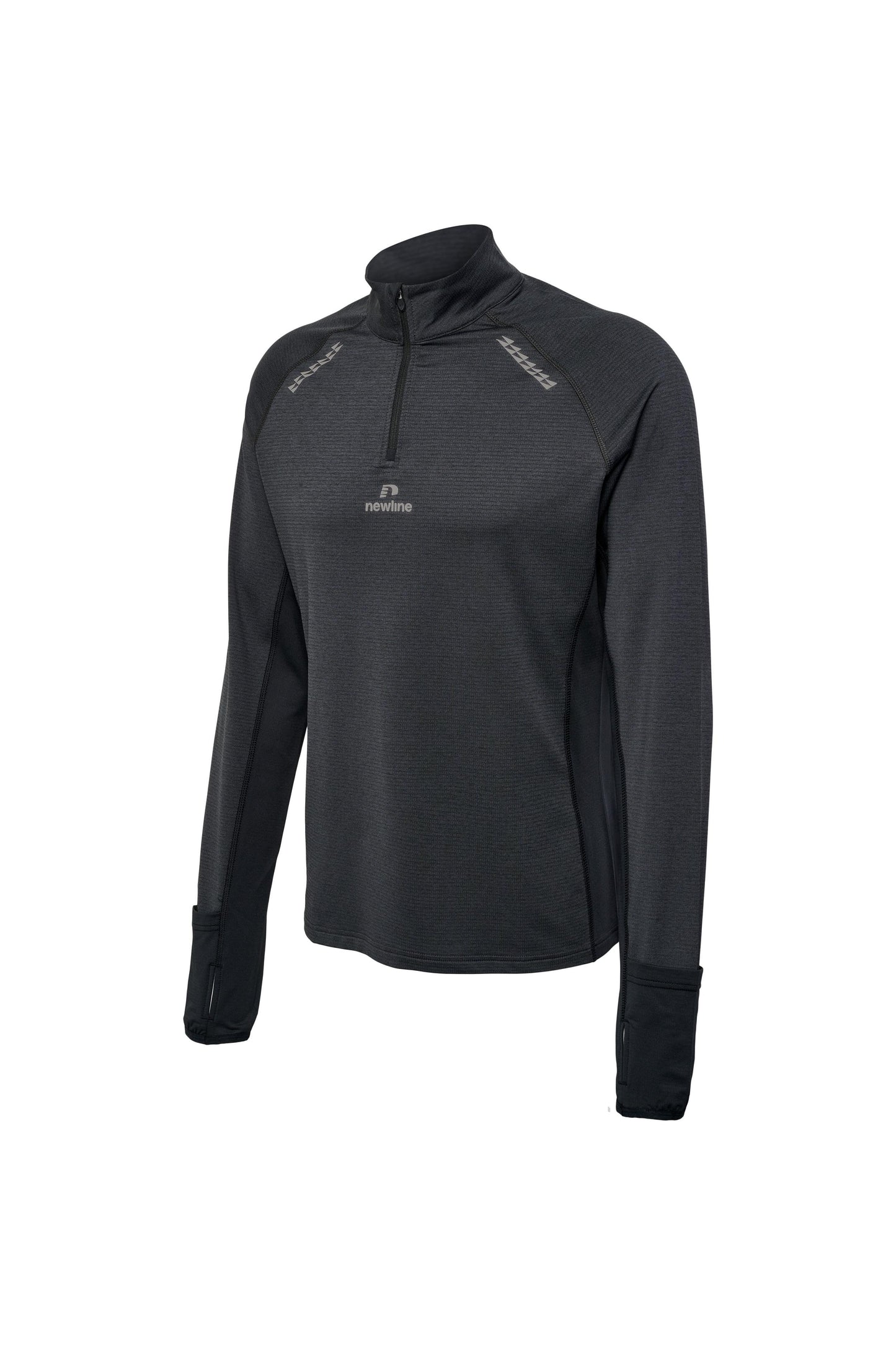 NEWLINE - Nwlmesa 1/2 Zip L/s Men - Black Melange