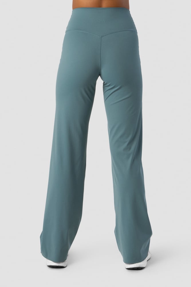 nimble straight leg pants steel blue