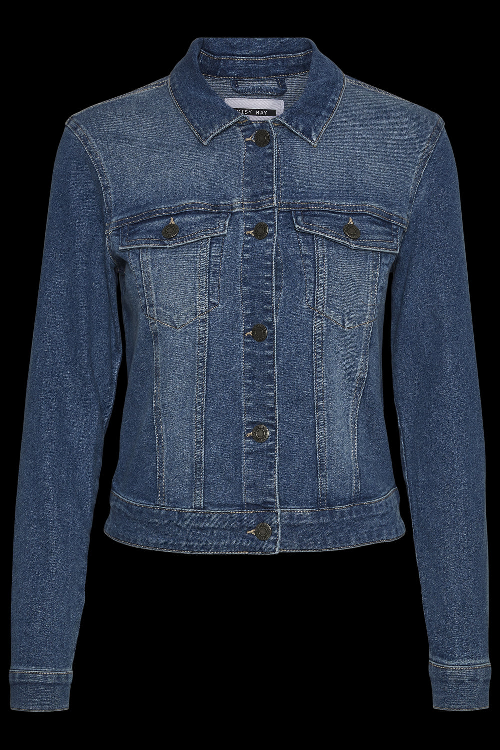 NOISY MAY - Debra L/s Blue Denim Jacket - Blue