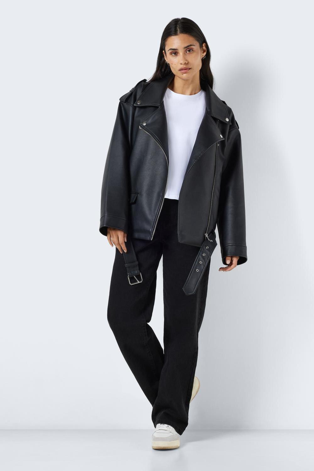 NOISY MAY - Paulina Oversize Biker Jacket - Black