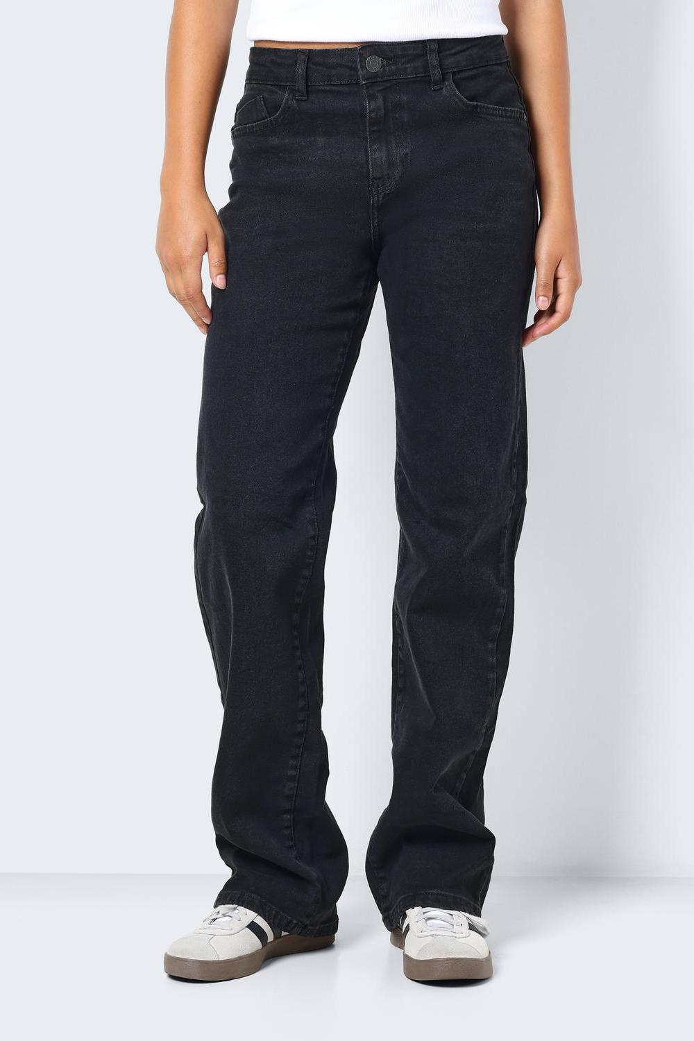 NOISY MAY - Yolanda Nw Wide Jeans Black - Black