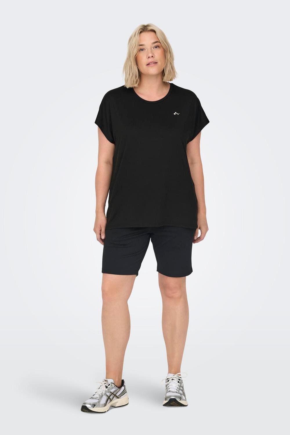 ONLYPLAY - Aubree Life Ss Bat Loose Tee Cur - Black