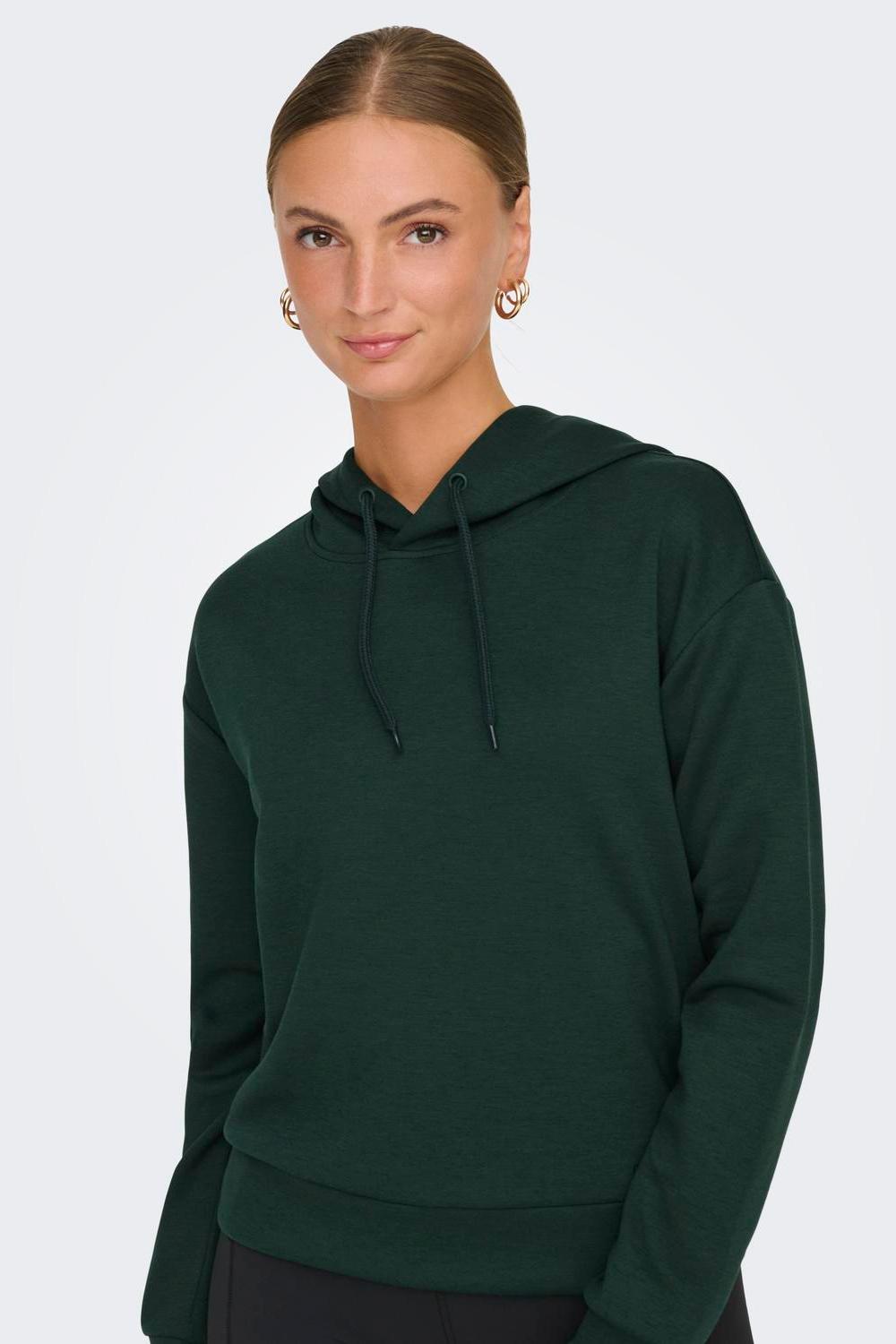 ONLYPLAY - Lounge Life Hood Ls Swt - Turquoise