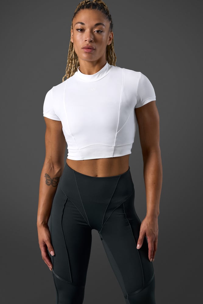 reboot cropped t-shirt white