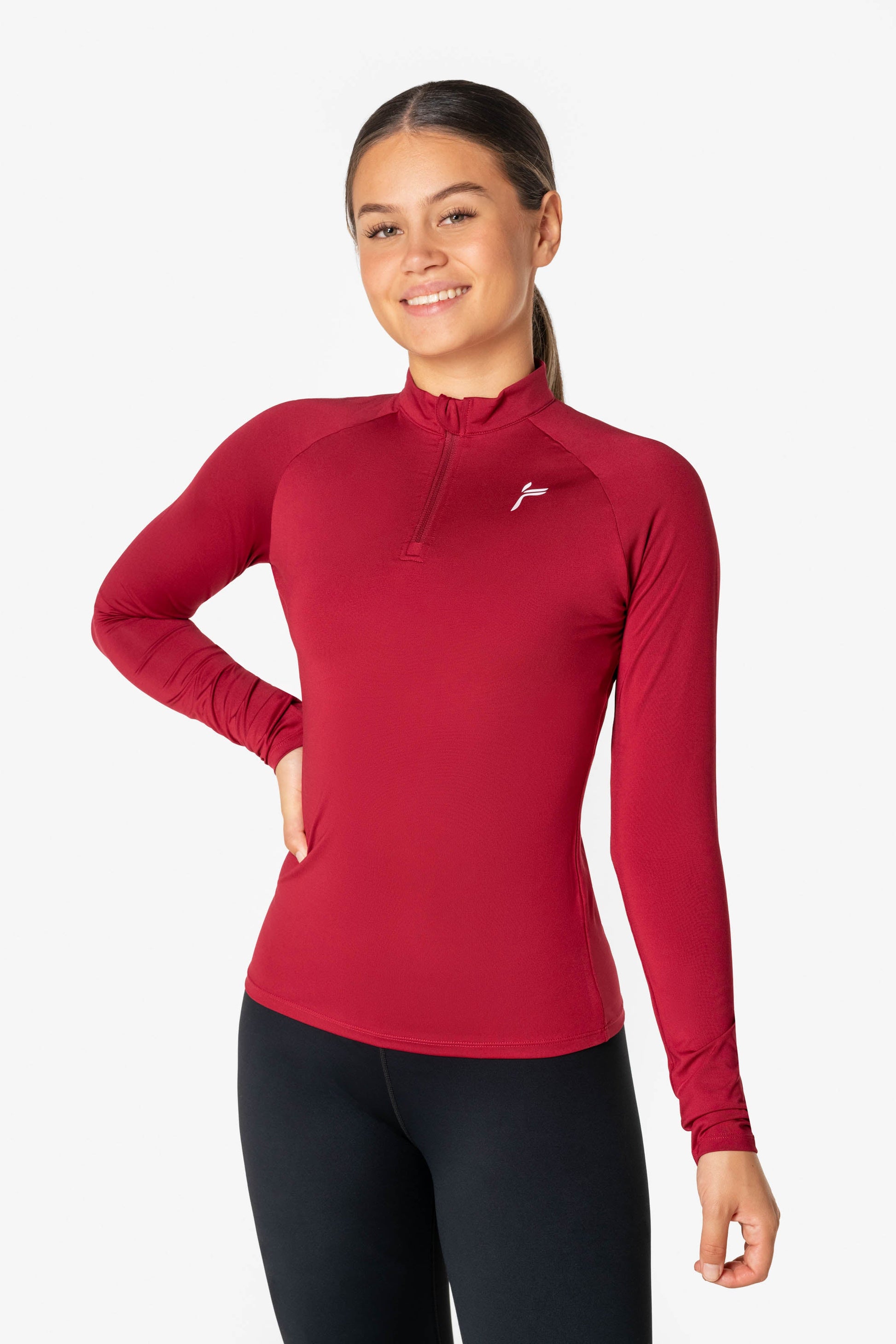 Red Essential Long Sleeve - for dame - Famme - Training Long Sleeve