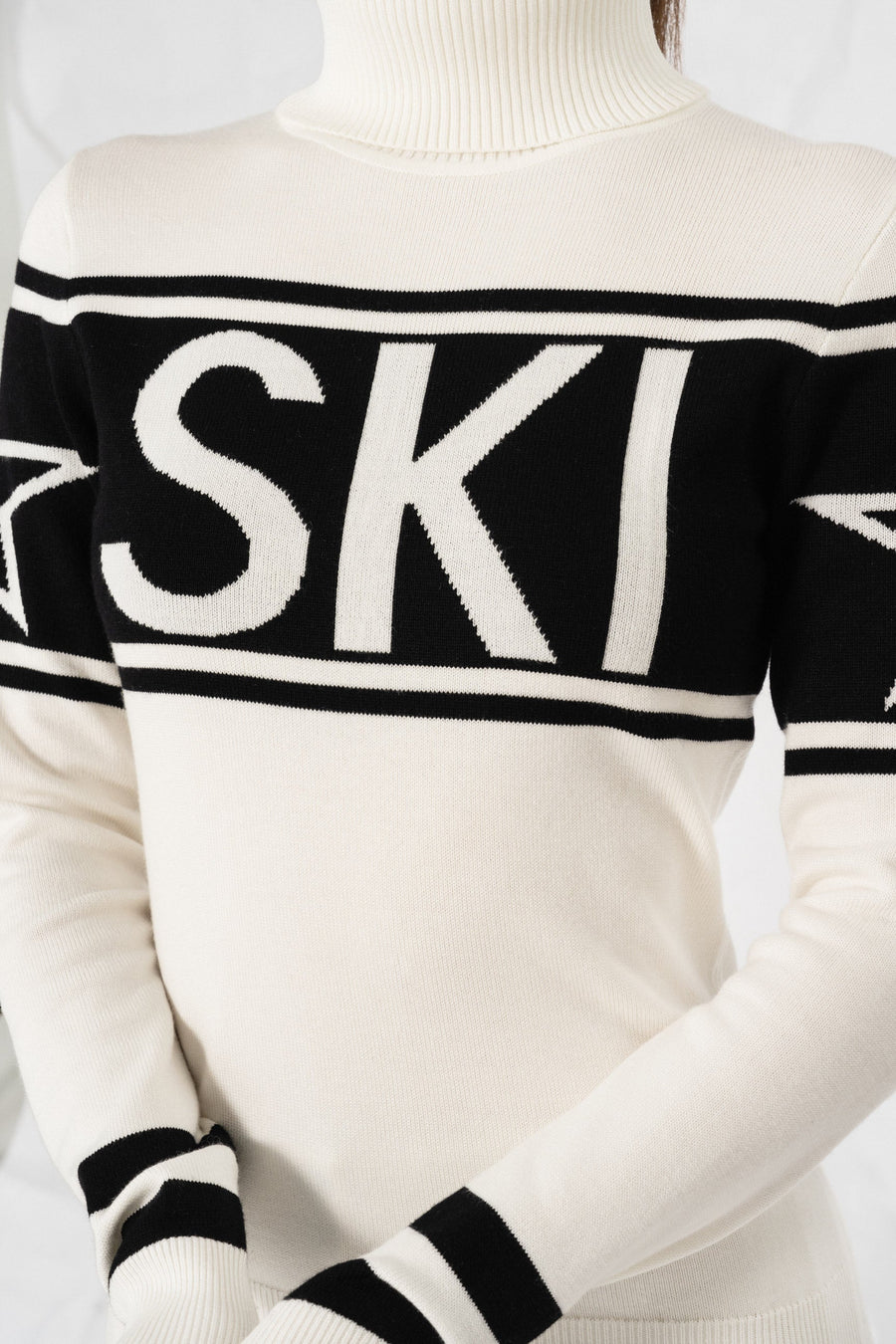 SKI Sweater · White/Black