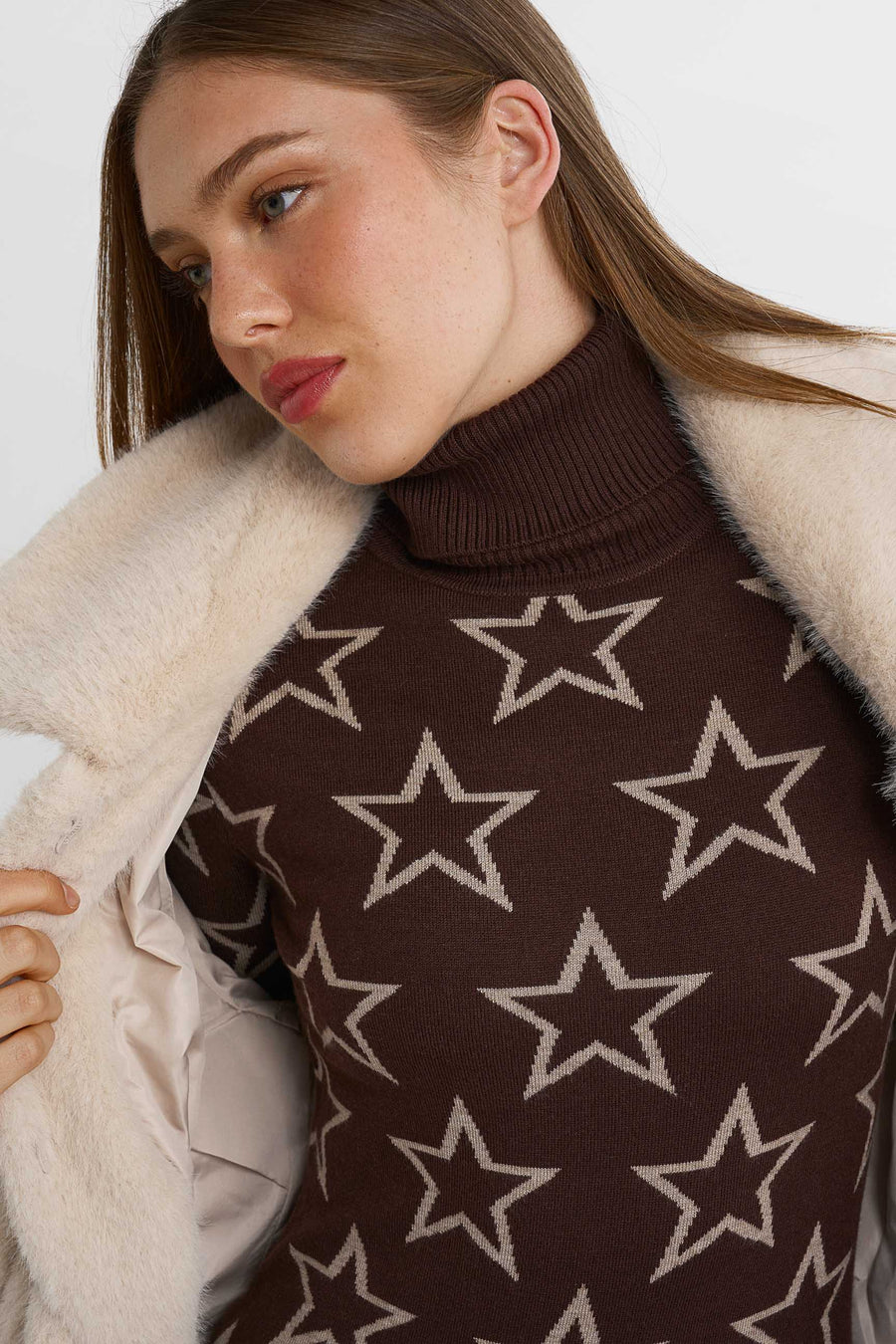Skistar Sweater · Brown/Beige