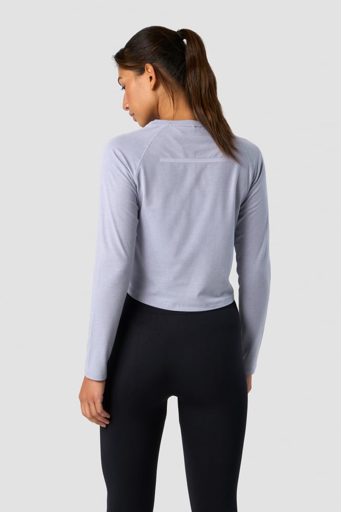 stride cropped long sleeve wmn light blue